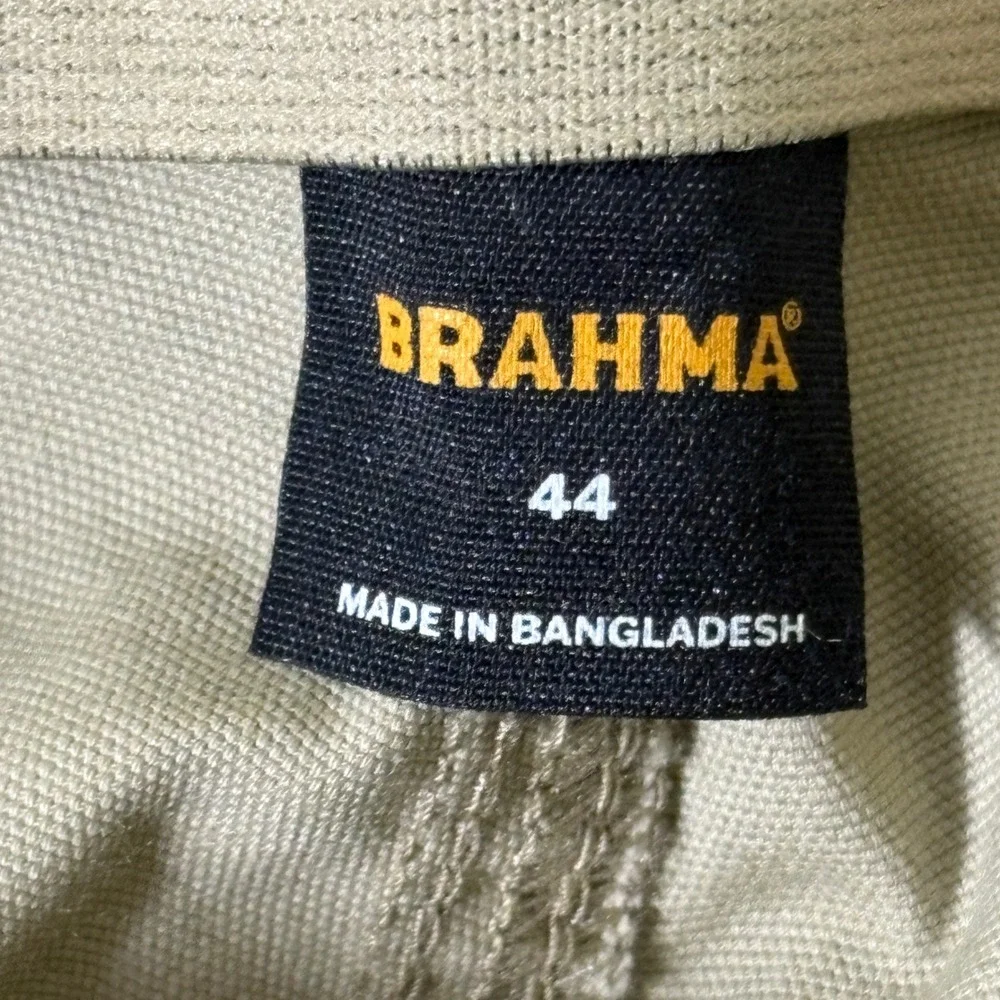 Brahma Men Utility Work Shorts 44 Stone Wash Tan Stretch 9 Inseam BR16100150199B